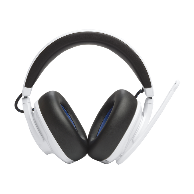 JBL Quantum 910P Console Wireless - White - Wireless over-ear console gaming headset with head tracking-enhanced, Active Noise Cancelling and Bluetooth - Front image number null